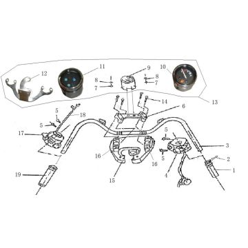 Volante - Componenti del volante - Lintex Retro HT50QT-29 crema caffè