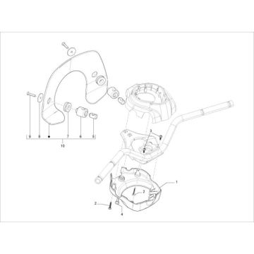 Coprimanubrio Vespa LXV 4T 2V AC 25km/h