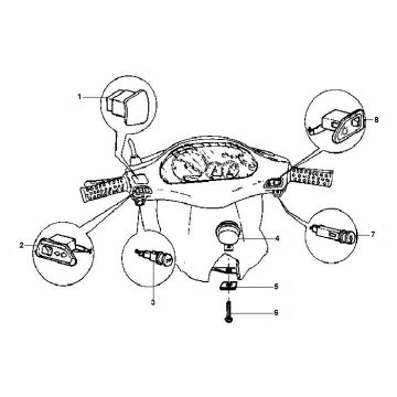 Interruttori di sterzo Gilera Runner 50 2 tempi LC 1998-2005