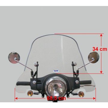 Parabrezza medio trasparente SYM Allo GT originale SY530-AGT-00S