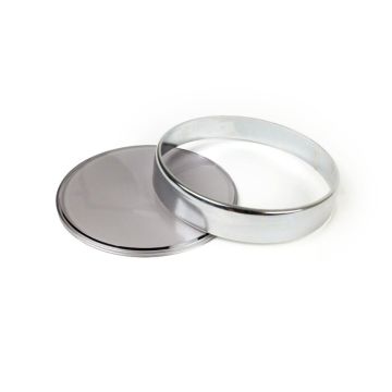 Set vetri tachimetro Vespa diametro=105mm Vespa PX Lusso (1984->), PK XL1, GT 250 i.e. 60 (ZAPM451), GTV 125 (ZAPM313), GTV 250 (ZAPM451), GTV 300 (ZAPM452) anello cromato colorato/vetro fumé