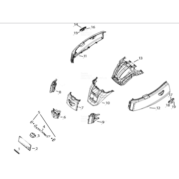 Fanale posteriore Yadea E8S