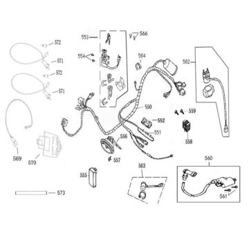 Blocco di accensione - Cablaggio China Grande Retro Euro 4