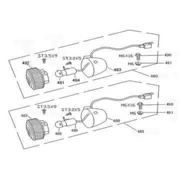 Indicatori anteriori China Grande Retro