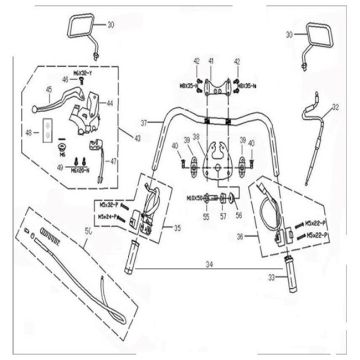 Volante - Componenti dello sterzo - China Grande Retro Euro 4