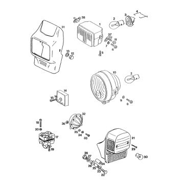 Verlichting Tomos STANDARD QUADRO LUXE 1996-1997