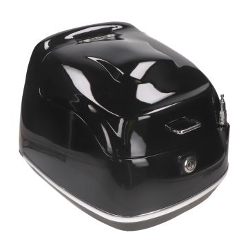 Bauletto da 26 litri nero lucido Grande Retro KXM