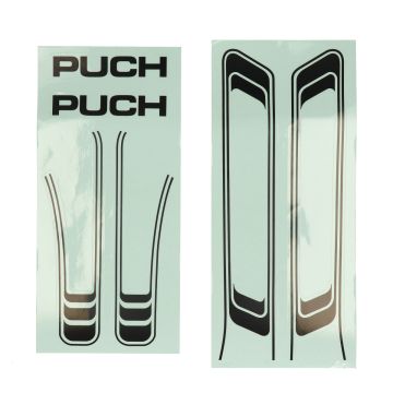 Set trasferimento/set adesivi Puch Maxi completo in pvc nero