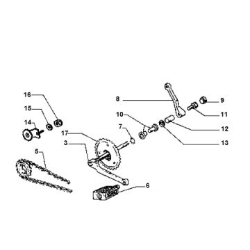 Movimento centrale Piaggio Ciao 50 2T AC