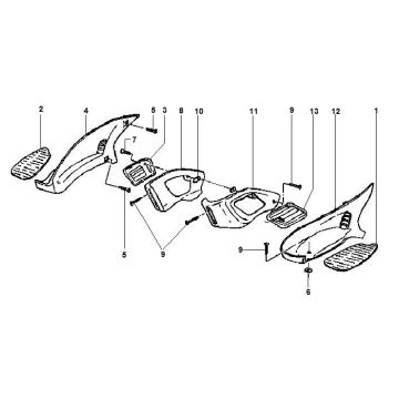 Pedana Gilera Runner 50 2 tempi LC 1998-2005