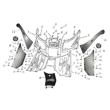 Pedana Lintex Retro HT50QT-29 blu crema