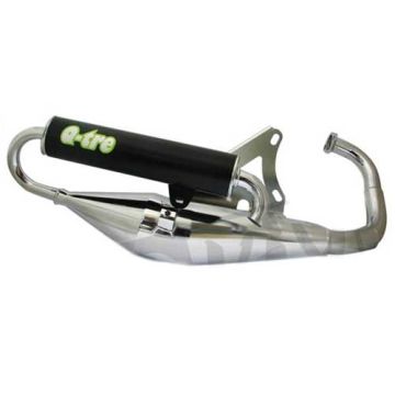 Marmitta verticale Minarelli Tecnigas Q-TRE CE cromato