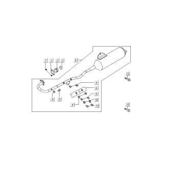 Scarico Kymco MXU 150
