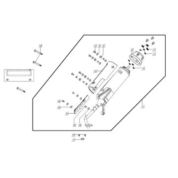 Scarico Kymco Agility CITY 16 125