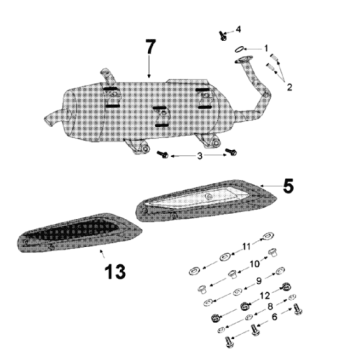 Uitlaat Peugeot Tweet 125 V E3 2013-2017