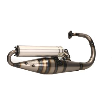 Marmitta -Yasuni Z-blank/alluminio Peugeot vertical 50 2 tempi Speedfight 1-2/X-Fight/Vivacity <-2008/Trekker/Squab/Speedake/Metal-X/Looxor/Elystar/Buxy/Elyseo tub1001