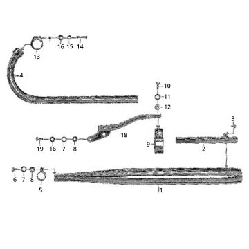 Scarico Zundapp GTS 50 517-39L0
