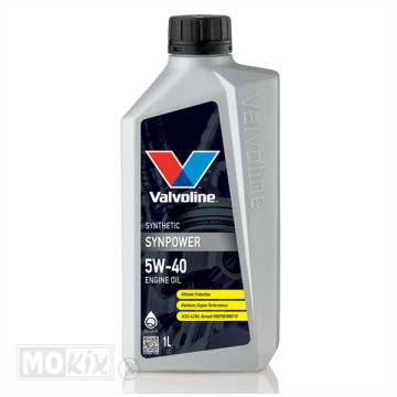 Olio motore Valvoline 5W40 4 tempi SynPower (con riempitivo) 1 litro (completamente sintetico)