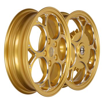 Set di cerchi adatto per Vespa Primavera/Sprint gold edition