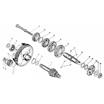 Cambio 4V Foot Zundapp GTS 50 529-020 tm 026