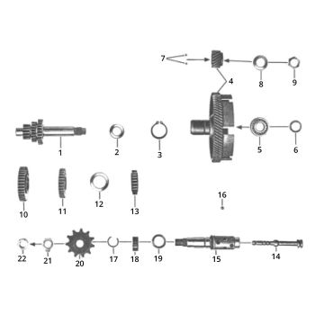 Cambio Zundapp C50 Sport 517-21LA
