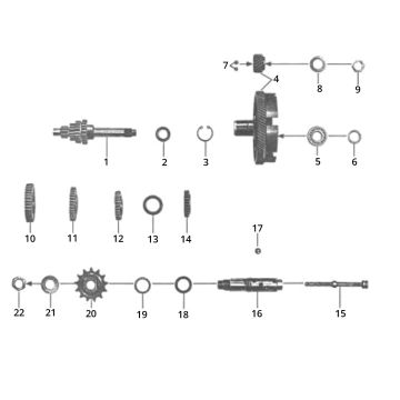 Cambio Zundapp GTS 50 517-40L5
