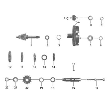 Cambio Zundapp GTS 50 517-40L0