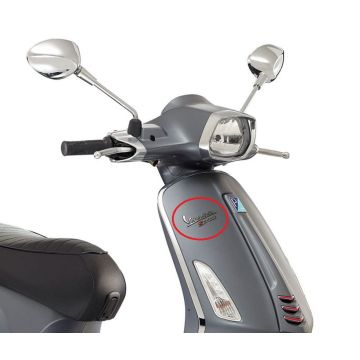 Adesivo [Vespa] piccola Vespa Primavera/LX/s in alluminio (Piaggio originale 656219)