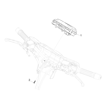 Contachilometri - Cabina di guida Vespa GTS 125 IE ABS Euro 4 2019