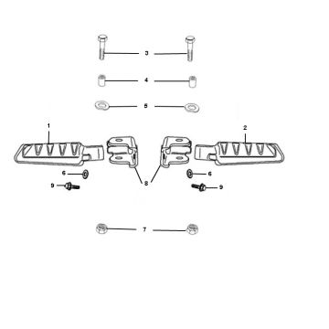 Pedane Peugeot Ludix one 2 tempi