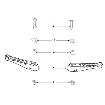 Pedane Peugeot Speedfight 2 50 2 tempi AC Euro2