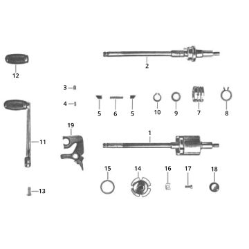Pedale del cambio Zundapp C50 Sport 517-21L0