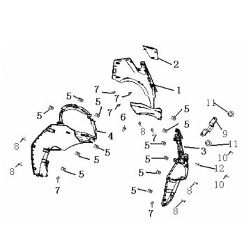 Coperchio anteriore Generic Ideo 50 2 tempi blu 2007 25