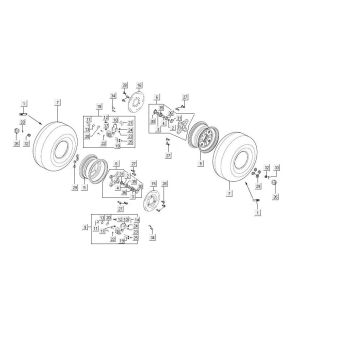 Ruota anteriore Kymco MXU 300