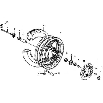 Ruota anteriore Neco Borsalino Uno 4 tempi