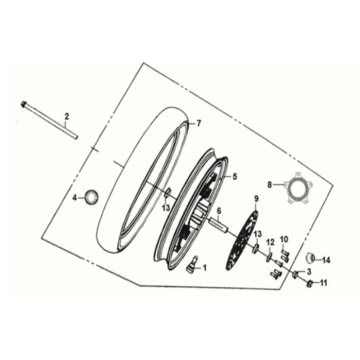 Ruota anteriore Sym Symphony ST 125I E4