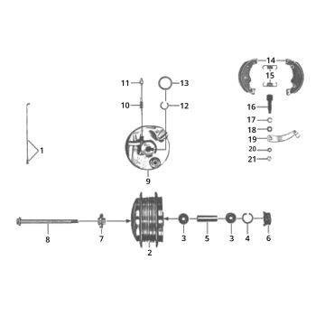 Ruota anteriore Zundapp GTS 50 517-39L0