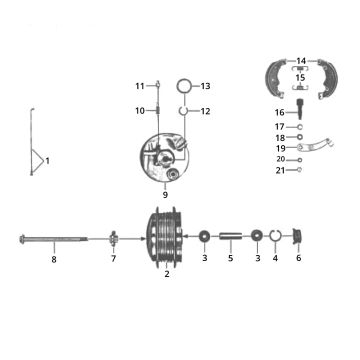 Ruota anteriore Zundapp GTS 50 517-40L0