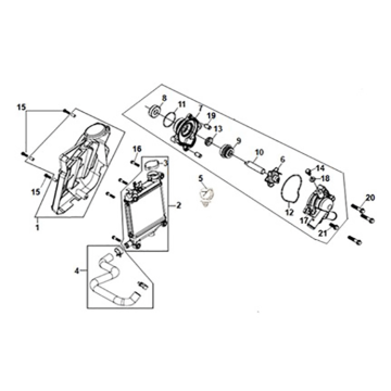 Water pump Sym ADX 125i ABS+ TCS E5 2023