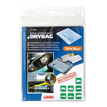 Portadocumenti/borsa con chiusura impermeabile 14x16 LAMPA