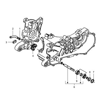 Pompa acqua Gilera Runner 50 2 tempi LC 1998-2005