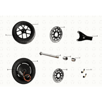 Ruota ASSY Yadea Y1S