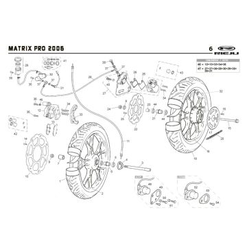 Ruote Rieju Rs2 pro blu 2009 a 2 tempi