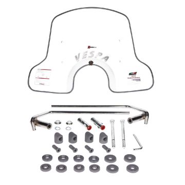 Parabrezza medio trasparente Vespa GTS 125-250-300 2003/ <-10-2022 Faco