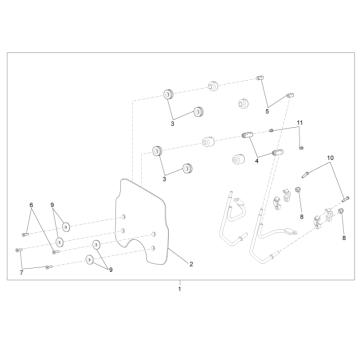Parabrezza Piaggio Beverly 500 Euro 3 2007-2012