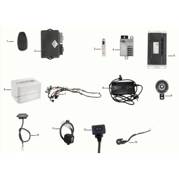 Cablaggio assy/batteria/caricabatteria Yadea C1S