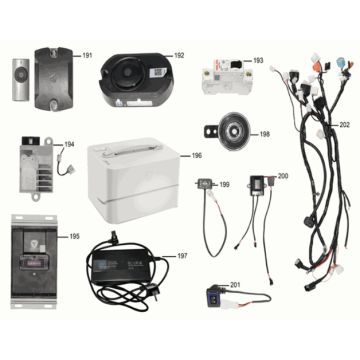 Cablaggio assy/batteria/caricabatteria Yadea G5