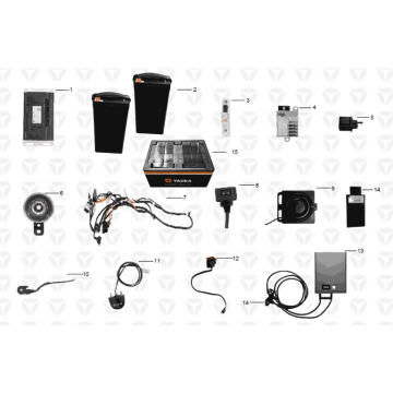 Cablaggio assy/batteria/caricabatteria Yadea Y1S