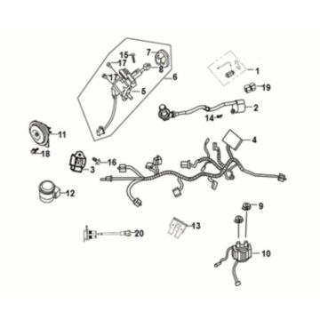 Cablaggio Sym Jet 14 50i 4T AC Euro 5