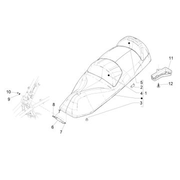 Sella Piaggio MP3 300 ie LT Business - Sport (con e senza ABS) 2016-2018
